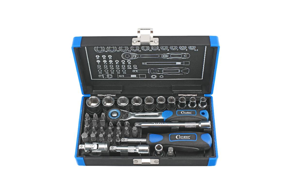 gola sada 1/4", 6ti hran 5,5 - 14 mm, Xcess Performance, 38 dílů - Hlavní obrázek