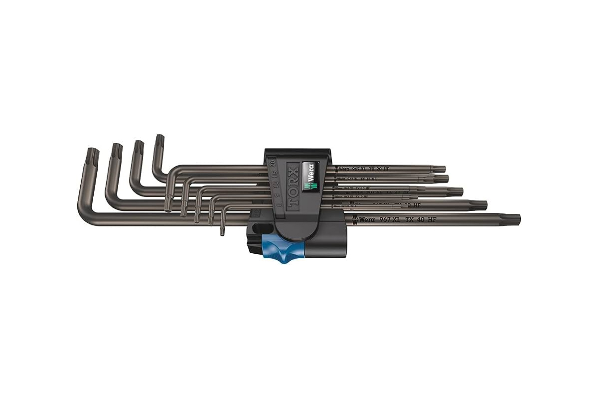 klíče zástrčné Torx T8 - T40, extra dlouhé s přidržovací funkcí, sada 9 dílů, 967/9 TX XL HF 1 - Hlavní obrázek