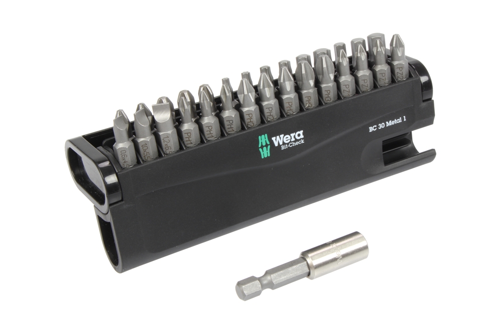 bity 1/4" PL - PH - PZ - Inbus - Torx, v pořadači,s magnetickým prodloužením, sada 30 dílů - Hlavní obrázek