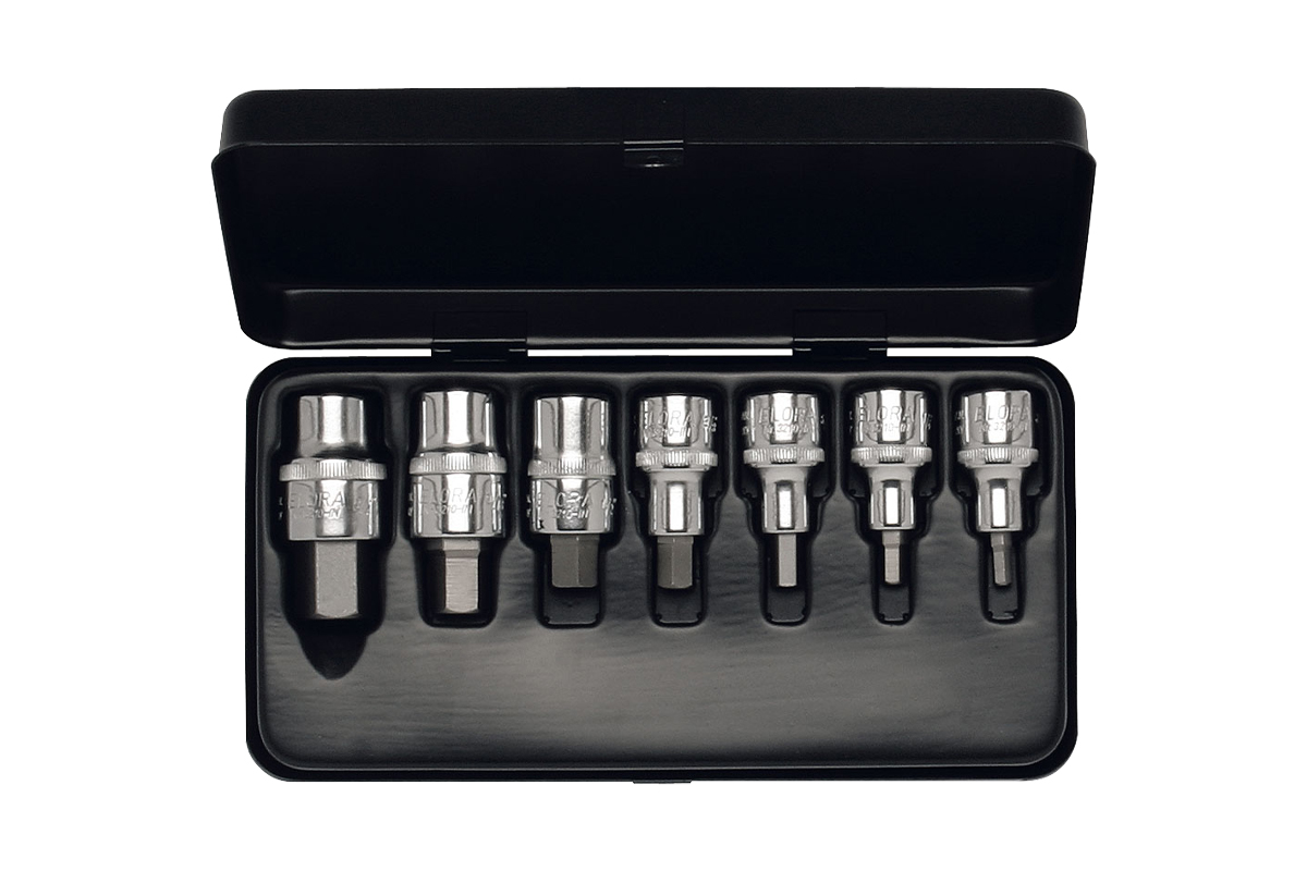 hlavice zástrčné 1/2" inbus 3/16"-3/4" AF, sada 7 dílů - Hlavní obrázek