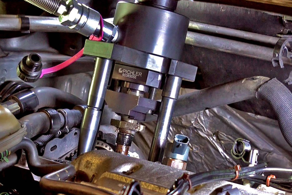 hydraulický vytahovák 20t vstřikovačů vozidel Peugeot s motory DW10 a DW12, sada 30 dílů - doprovodný obrázek 1