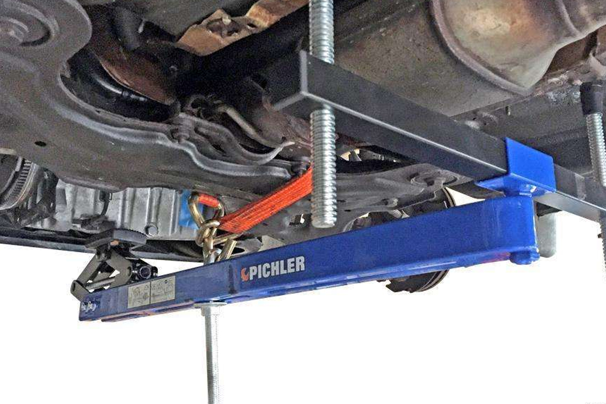 podpěra motoru a převodovky s nůžkovým zvedákem, univerzální - doprovodný obrázek 2