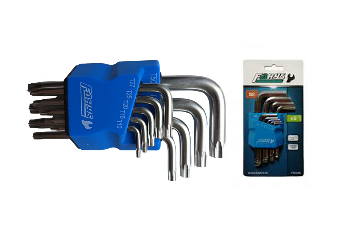klíče zástrčné Torx T10 - T50, vrtané, sada 9 dílů - Hlavní obrázek