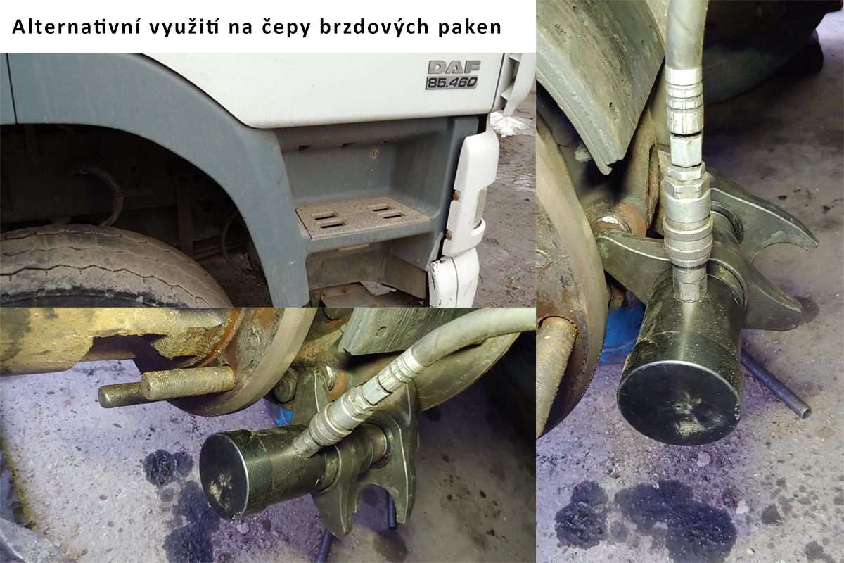 stahovák kulových čepů, hydraulický, rozsah 45 - 56 mm, tažná síla 8,8 t - doprovodný obrázek 4