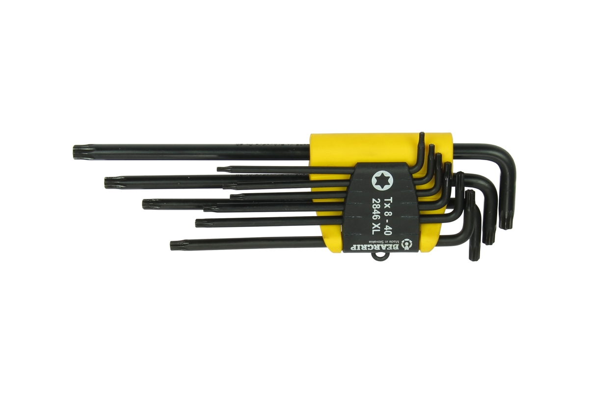 klíče zástrčné Torx T8 - T40,  extra dlouhé, sada 9 dílů, 2846 XL - Hlavní obrázek