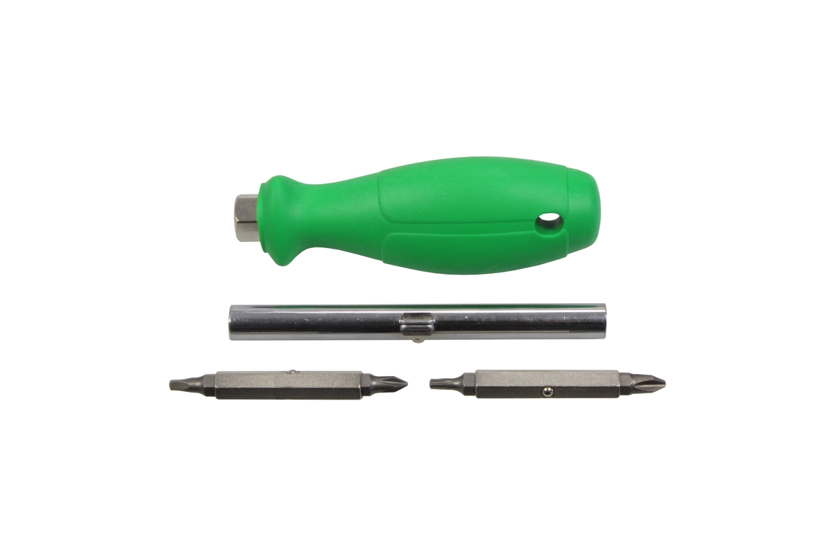 šroubovák 8v1 pro 1/4" bity, oboustranný dřík s bity, 3023 - doprovodný obrázek 2