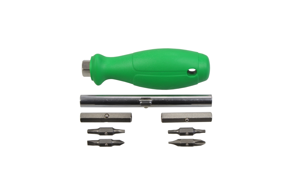 šroubovák 8v1 pro 1/4" bity, oboustranný dřík s bity, 3023 - doprovodný obrázek 3