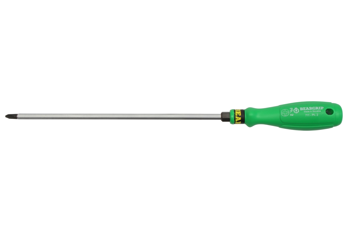 šroubovák křížovýý PH, jednokomponentní rukojeť, BEARGRIP 711L - Hlavní obrázek