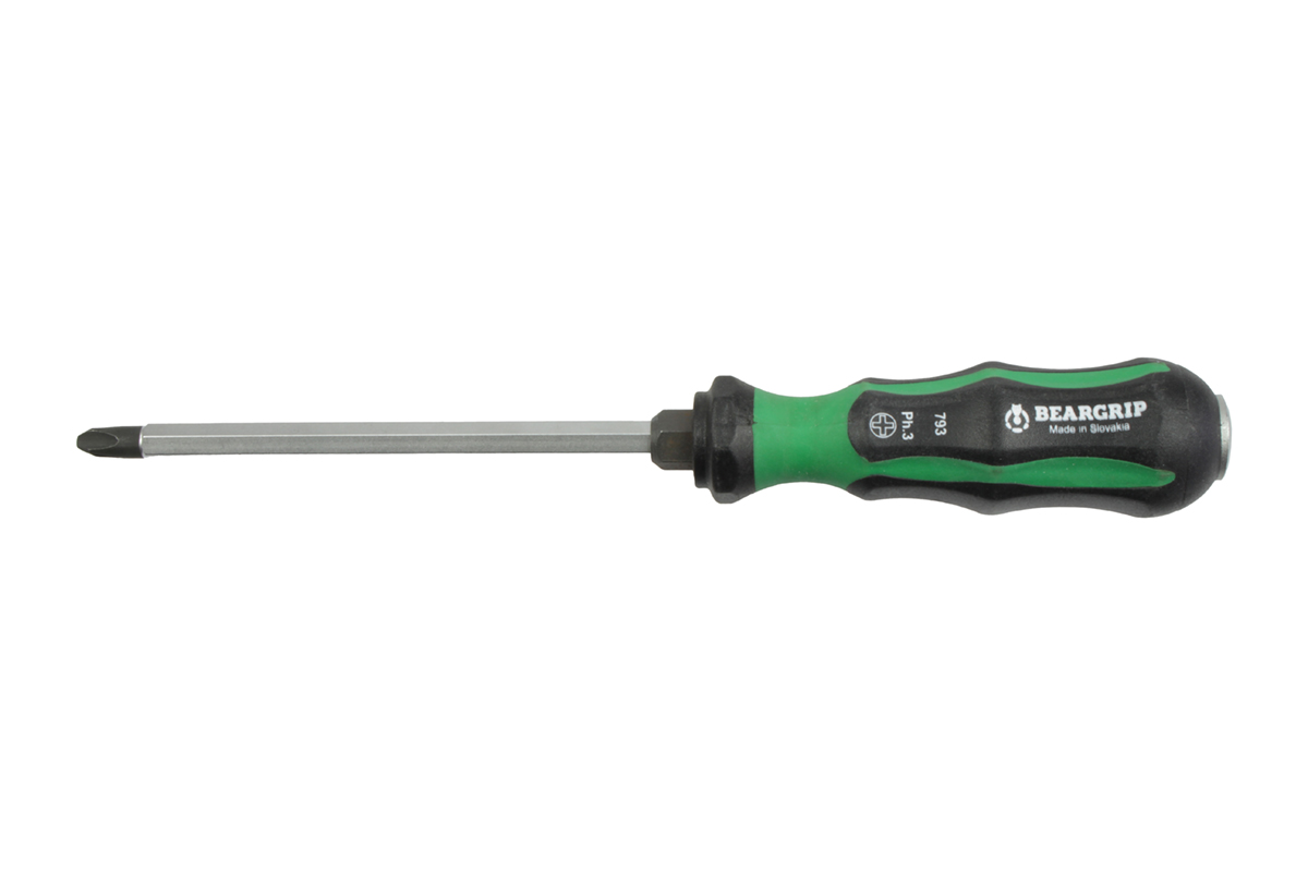 šroubovák křížový PH, 6ti hranný dřík, úderový, Beargrip 793 - Hlavní obrázek