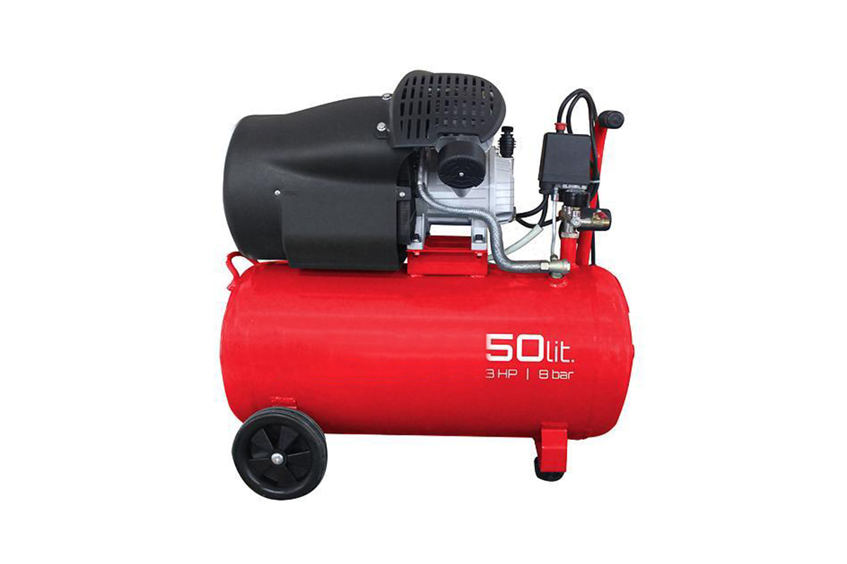 kompresor olejový dvoupístový, 230 V / 2,2 kW, 50 l, 8 bar - Hlavní obrázek