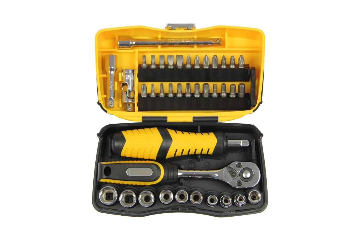 gola sada 1/4", 6ti hran 4 - 12 mm, 39 dílů - Hlavní obrázek