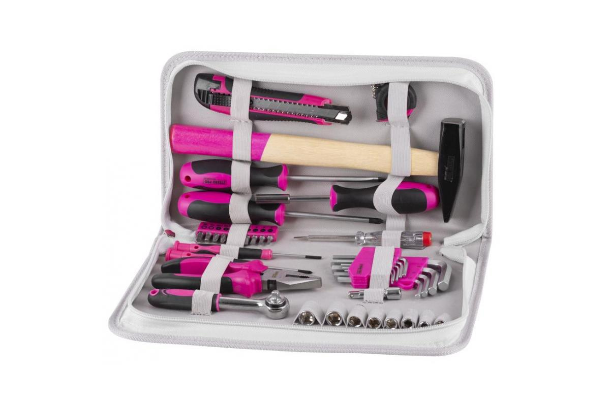 sada nářadí "Workshop Tool Kit Lady Pink set I", 39 dílů - Hlavní obrázek