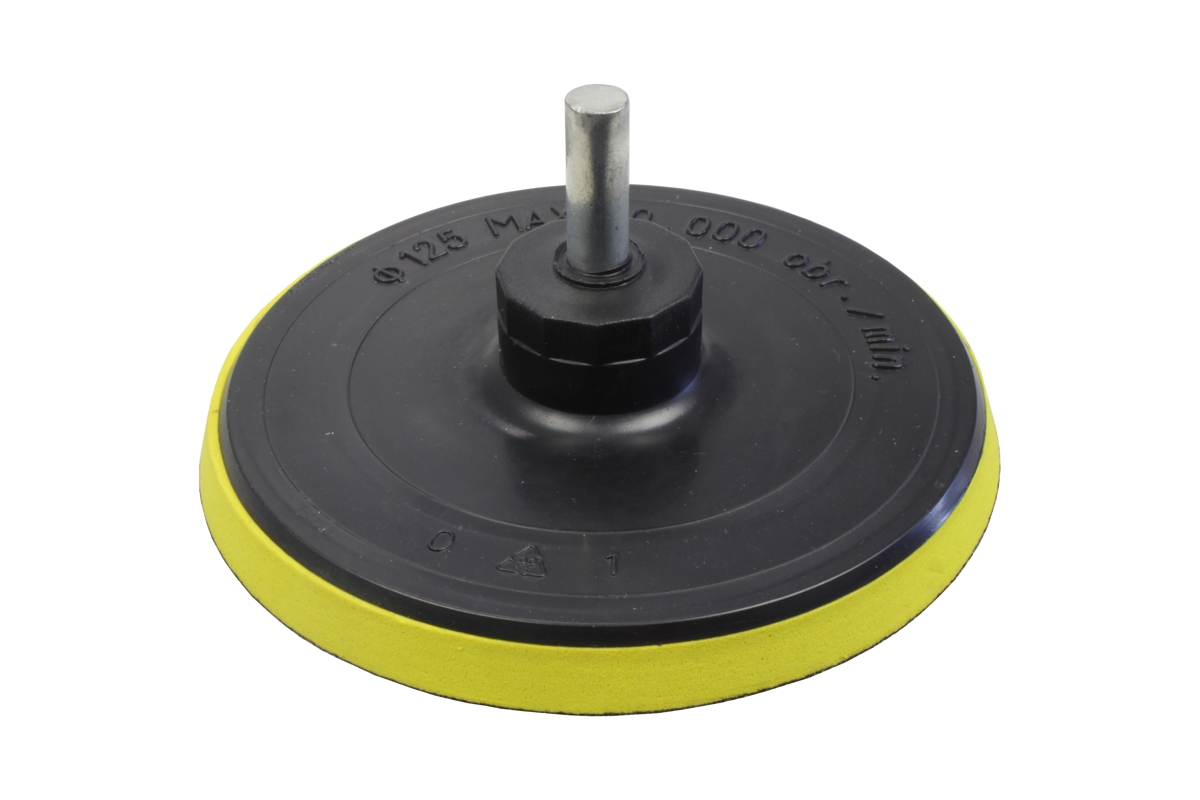 unašeč se suchým zipem, průměr 125 mm, dřík 6 mm - Hlavní obrázek