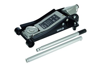 Zvedák hydraulický YATO, podjezdový, 2,5t, zdvih 89-457 mm - produktové foto