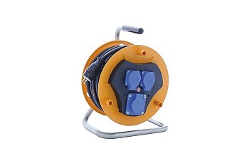 Kabel prodlužovací PROFI 25 m, chloropren, 3 zásuvky, na bubnu, H07RN-F3G2,5, 230V, IP44 - produktové foto