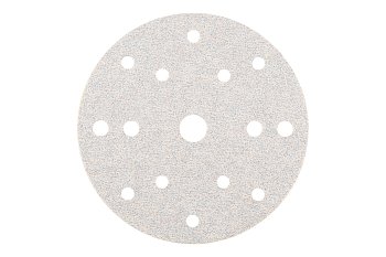 Brusný papír - výsek Alpha Line KSP15 White V, průměr 150 mm se suchým zipem, zrnitost 100, korund - produktové foto