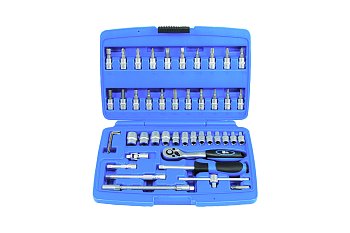 Gola sada 1/4", 6ti hran 4 - 14 mm, Torx vrtaný, 47 dílů - produktové foto