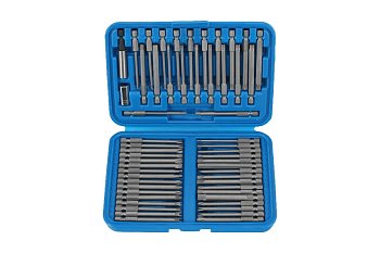 Bity 1/4", PL - PH - PZ - Inbus - Torx - speciální, délka 75 mm, sada 55 dílů - produktové foto