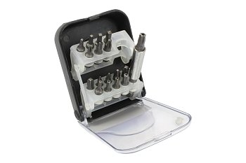 Bity 1/4", PH - PZ - Torx - Robertson, S2, sada 18 dílů - produktové foto