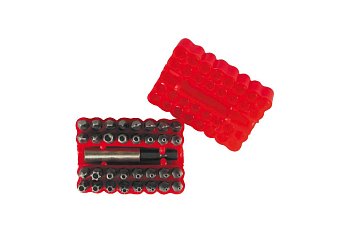 Bity 1/4", PL - PH - PZ - Inbus - Torx - speciální, sada 33 dílů - produktové foto