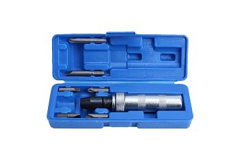 Šroubovák úderový rázový 1/2", bity 5/16" PL - PH, adaptér, sada 8 dílů - produktové foto