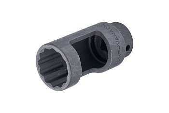 Hlavice nástrčná 1/2", 12ti hran 27 mm, délka 86 mm, na vstřiky - produktové foto