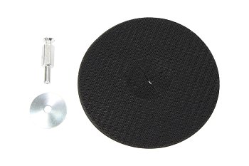 Unašeč se suchým zipem, gumový, průměr 125 mm, dřík 6 mm - produktové foto