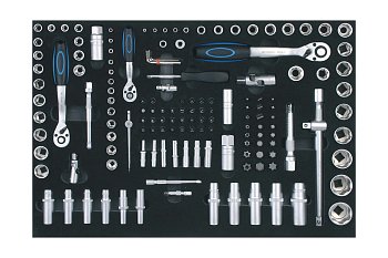 Modul - gola sada 1/4" - 3/8" - 1/2", 150 dílů - produktové foto