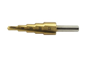 Vrták stupňovitý HSS-TiN, průměr 4,0 - 12,0 mm - produktové foto