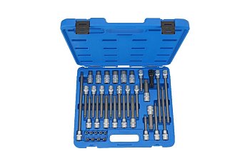 Hlavice zástrčné 1/4" - 1/2", Inbus - Torx - Torx Security - XZN, sada 40 dílů - produktové foto