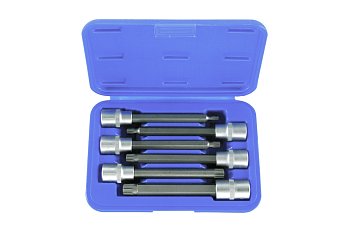 Hlavice zástrčné 1/2", XZN M5 - M14, délka 140 mm, sada 6 dílů - produktové foto