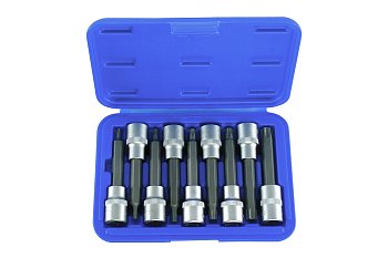 Hlavice zástrčné 1/2", Torx T20 - 60, délka 100 mm, sada 9 dílů - produktové foto