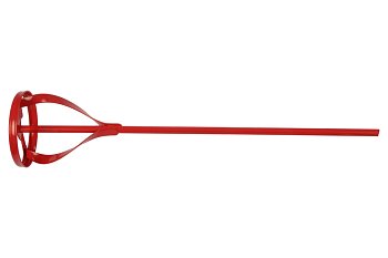 Rozmíchávač barev pr. 80 x 400 mm, červeně lakovaný - produktové foto