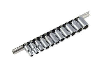 Hlavice nástrčné 1/4", 6ti hran 3/16" - 1/2", sada 11 dílů - produktové foto