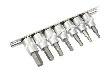 Hlavice zástrčné 3/8", Inbus 1/8" - 3/8", sada 7 dílů - produktové foto