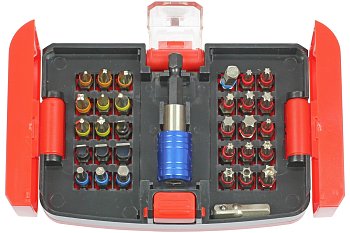 Bity 1/4" - Inbus, torx, PH, PZ, PL, ocel S2, sada 31 dílů - produktové foto