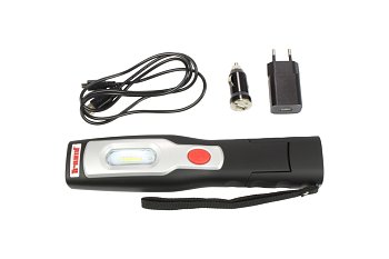 Lampa montážní LED kloubová s magnetem, akumulátorová, 6 SMD LED + 1 High power LED - produktové foto