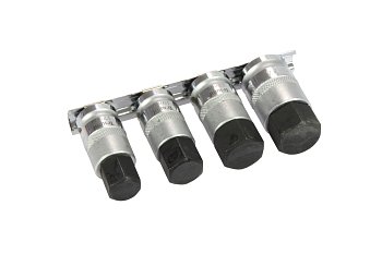 Hlavice zástrčné 1/2", Inbus 17 - 24 mm, sada 4 díly - produktové foto