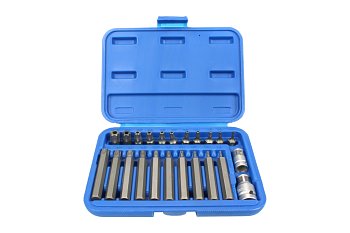 Bity 10 mm, Torx T10 - T60, vrtané, sada 23 dílů - produktové foto