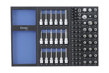 Modul - hlavice zástrčné 1/4" - 1/2", 87 dílů - produktové foto