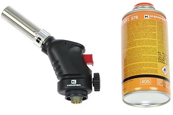 Hořák plynový příruční s regulací teploty, max 1850°C, s náplní PB 300 ml - produktové foto