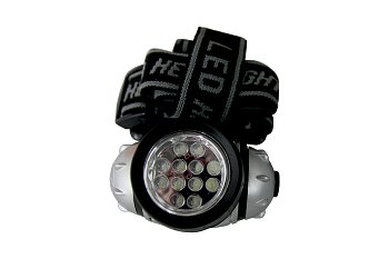 Lampa čelovka 12 LED - produktové foto