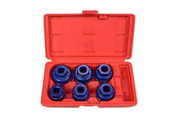 Hlavice nástrčné 1/2", na olejové filtry, vhodné ke kanystru 100-05392, sada 6 dílů - produktové foto