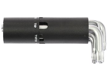 Klíče zástrčné Torx T10 - T50, vrtané, krátké, sada 8 dílů - produktové foto