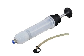 Pumpa sací a vytlačovací 200 ccm, transparentní se stupnicí, hadice pr. 8 mm, délka 190 mm - produktové foto