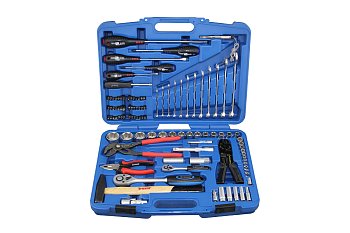 Sada nářadí, 1/4" + 1/2", Super-Lock 4 - 32 mm, 105 dílů - produktové foto