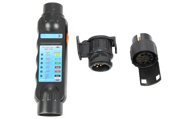 Tester zásuvek a zástrček s 7 a 13 póly pro přívěsné vozíky - produktové foto