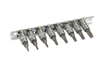 Hlavice zástrčné 1/4", Torx T8 - T40, sada 8 dílů - produktové foto