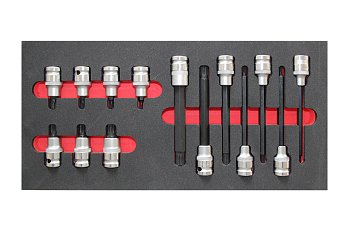 Modul - zástrčné hlavice 1/2", XZN, 14 dílů, velikost 1/3 - produktové foto
