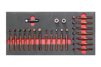 Modul - bity 10 mm, Inbus - Torx - XZN, 41 dílů, velikost 1/3 - produktové foto